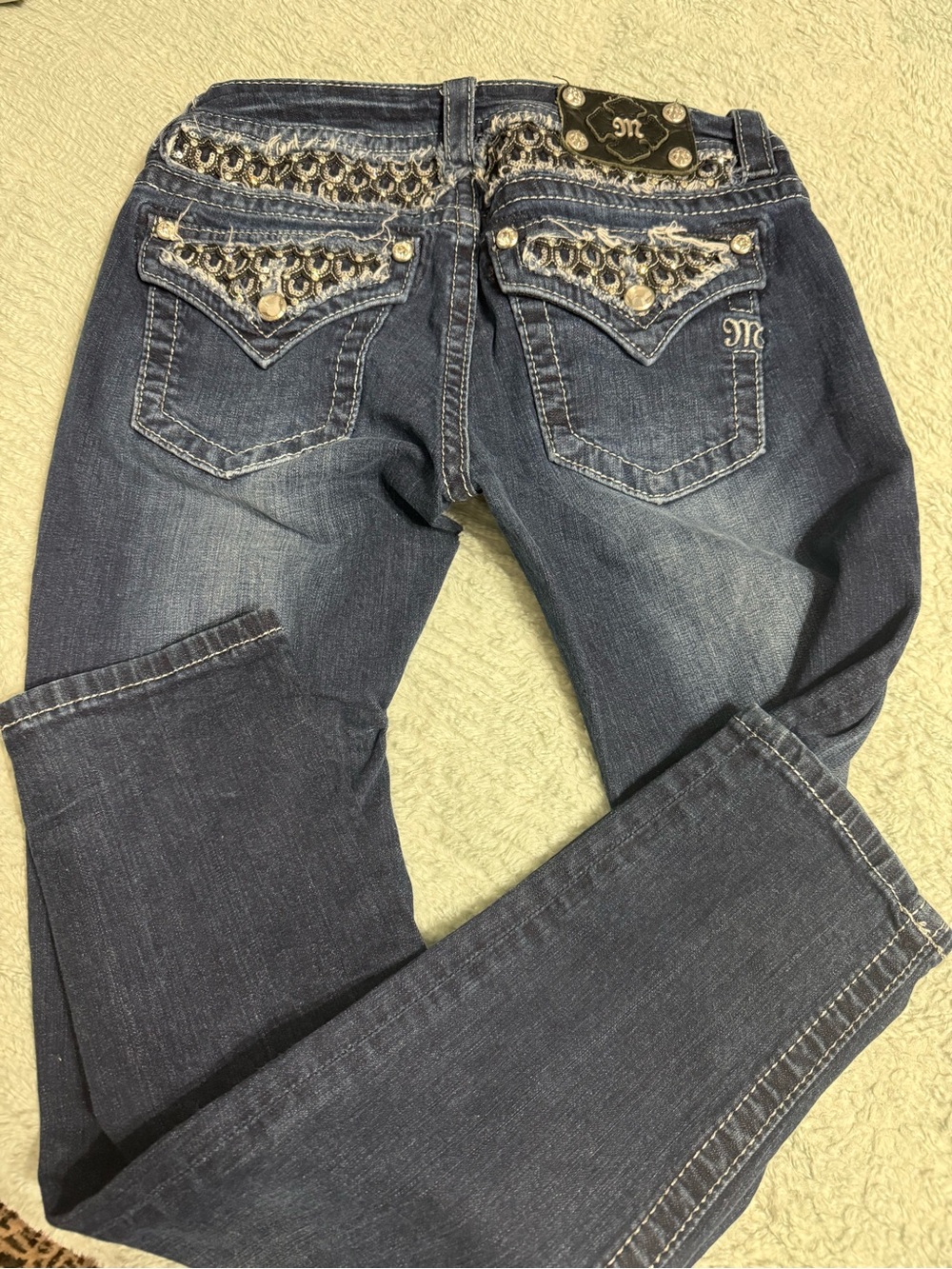 Miss Me Indigo Embellished Bootcut Jeans